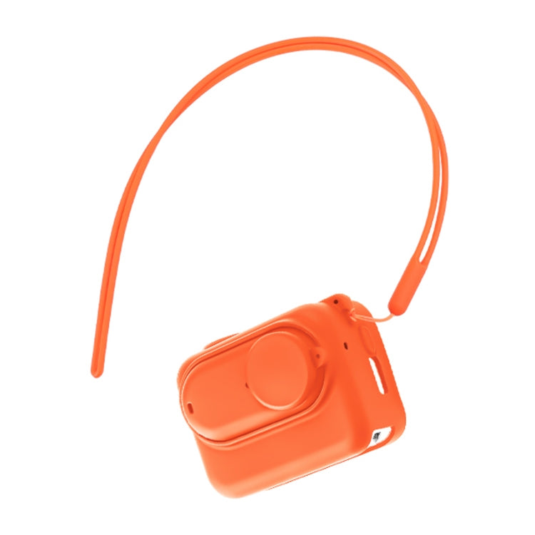 For Insta360 GO 3 Camera Body Charging Case Silicone Case with Lens Cap & Strap