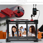 FEELWORLD PS101 Triple 10.1-inch Vertical Dispaly Carry-on Monitor High Brightness 1000nit Portable Protective Case