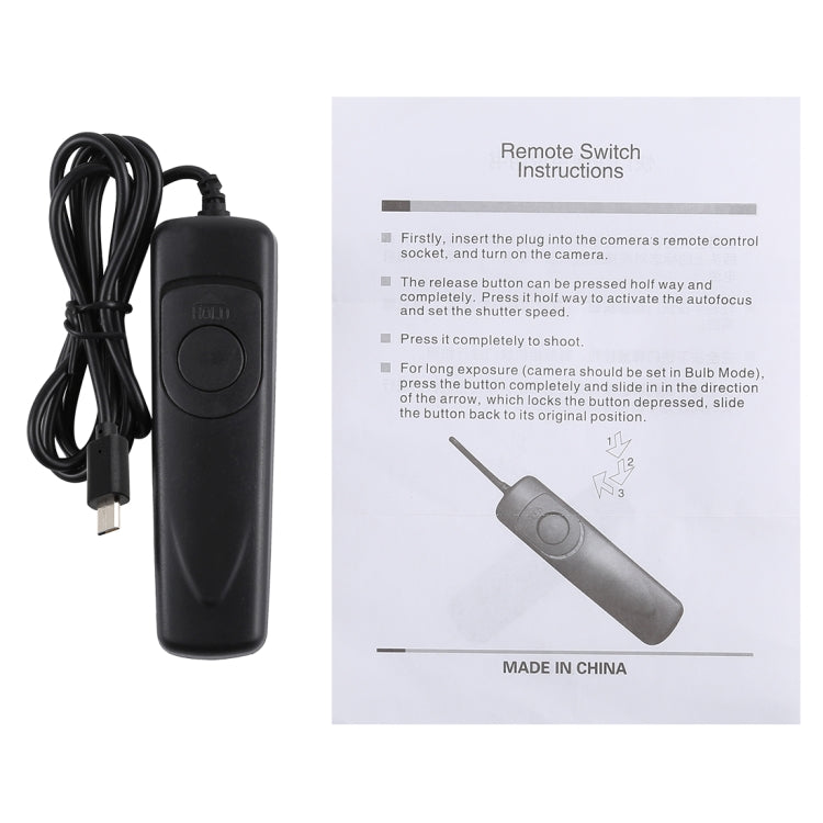 Cuely RM-VPR1 Remote Switch Shutter Release Cord for Sony A58 / NEX-3NL / A7 / A3000 / A6000 / HX300 / RX10011, RM-VPR1