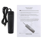 Cuely RR-90 Remote Switch Shutter Release Cord for Fujifilm X-T100 / X-Pro 2 / X-T1 / X-T20 / X-T10 / X30 / X-E2 / X-A10 / X-A3 / X-A2 / X100F / X100T, RR-90