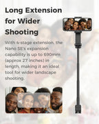 MOZA NANO SE Foldable Selfie Stick Handheld Gimbal Stabilizer for Smart Phone, NANO SE (Green)