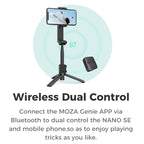MOZA NANO SE Foldable Selfie Stick Handheld Gimbal Stabilizer for Smart Phone, NANO SE (Green)