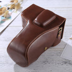 Full Body Camera PU Leather Case Bag for Nikon D5300 / D5200 / D5100 (18-55mm / 18-105mm / 18-140mm Lens), For D5300