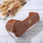 1/4 inch Thread PU Leather Camera Half Case Base for Sony A7S2 / A7R2 / A7K2 / A7 II