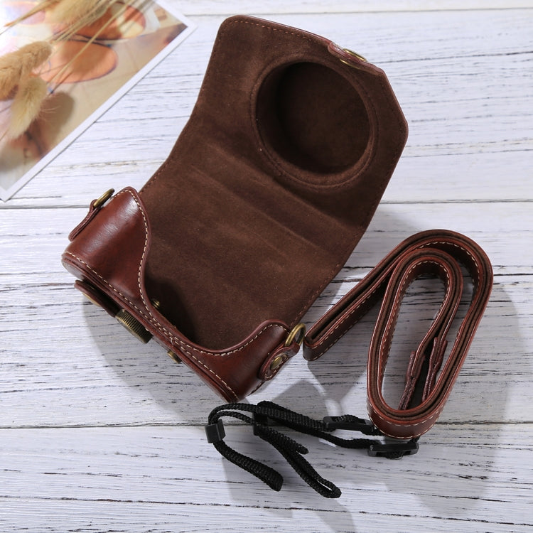 Full Body Camera PU Leather Camera Case Bag with Strap for Canon PowerShot G7 X Mark II, For Canon PowerShot G7 X Mark II, For G7X II, For G7X Mark II