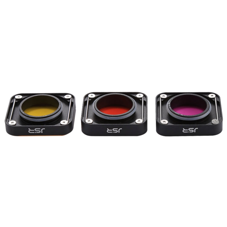 3 in 1 Snap-on Red / Yellow / Purple Color Lens Filter for GoPro HERO6 /5, Red / Yellow /Purple Color Lens