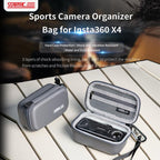 For Insta360 X4 STARTRC Camera Carry Case with Carabiner & Strap, For Insta360 X5 / X4