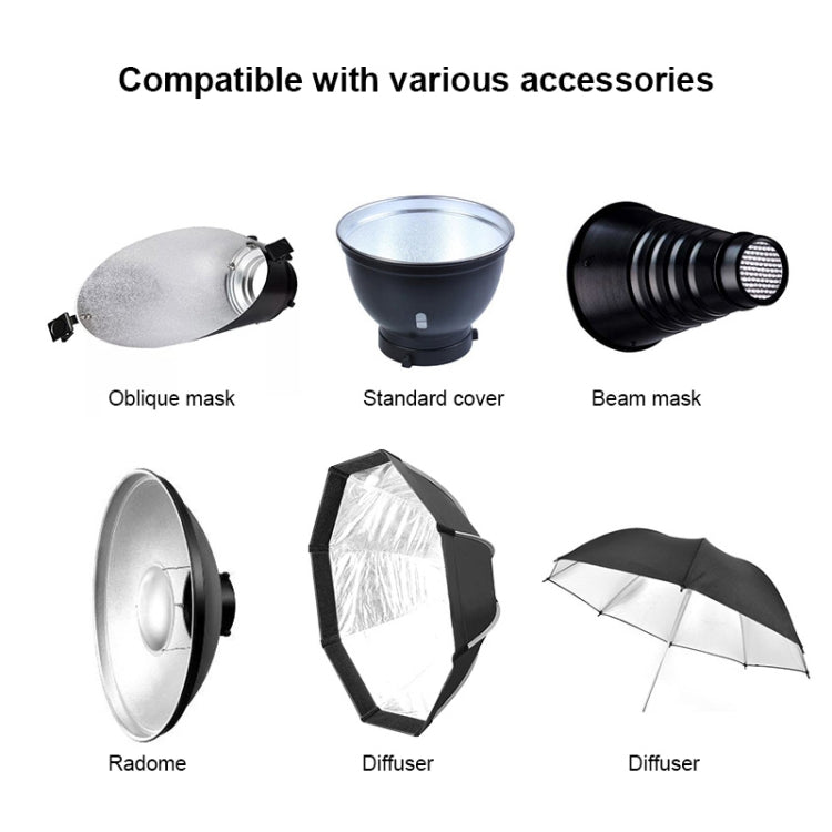 TRIOPO Oubao TTR400W Studio Flash with E27 150W Light Bulb, TTR400W
