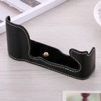 1/4 inch Thread PU Leather Camera Half Case Base for FUJIFILM X-A5 / X-A20, For FUJIFILM XA5