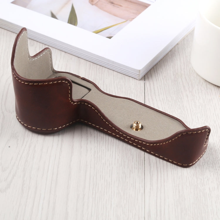 1/4 inch Thread PU Leather Camera Half Case Base for Nikon Z6 / Z7, For Nikon Z6
