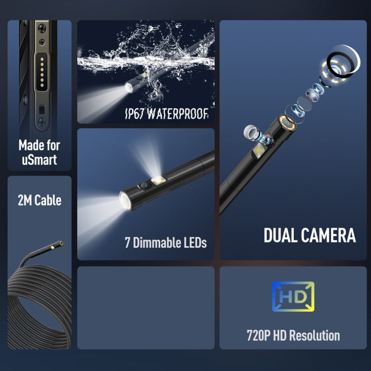 Endoscope E2 IP67 Waterproof Digital Endoscope for Ulefone Armor 9 / 9E / Power Armor 13 / 16 Pro / 18T / 21 / Armor Pad, uSmart E2