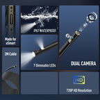 Endoscope E2 IP67 Waterproof Digital Endoscope for Ulefone Armor 9 / 9E / Power Armor 13 / 16 Pro / 18T / 21 / Armor Pad, uSmart E2