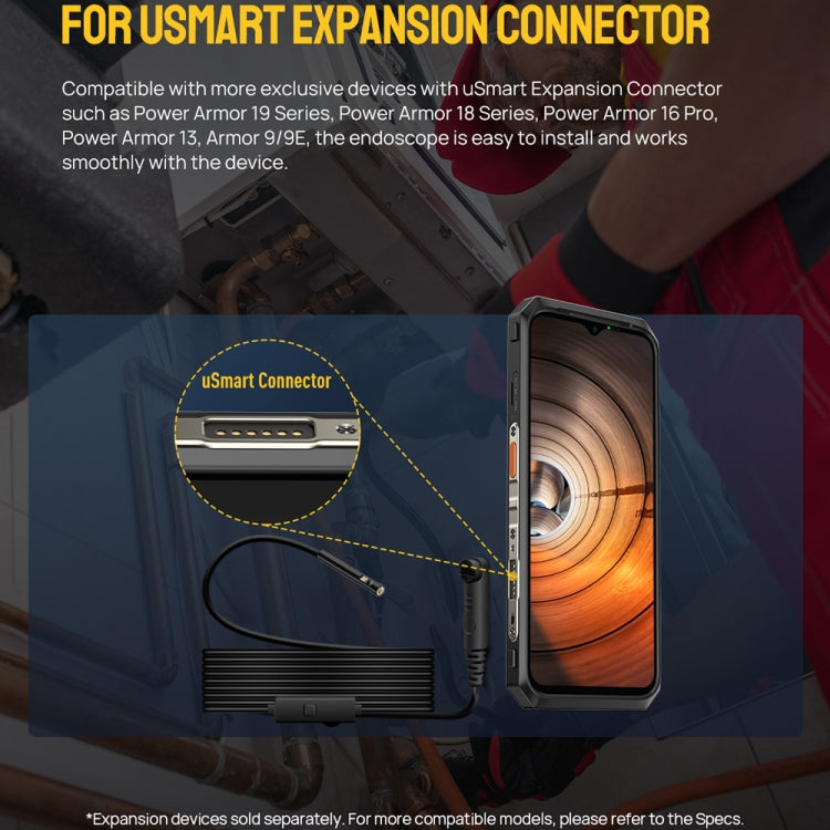 Endoscope E2 IP67 Waterproof Digital Endoscope for Ulefone Armor 9 / 9E / Power Armor 13 / 16 Pro / 18T / 21 / Armor Pad, uSmart E2