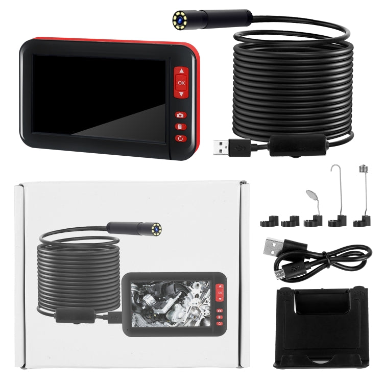 P20 4.3 Inch Screen Display HD1080P Inspection Endoscope with 8 LEDs, Length: 2m, Lens Diameter: 8mm, Mild Line, Length: 2m, Mild Line