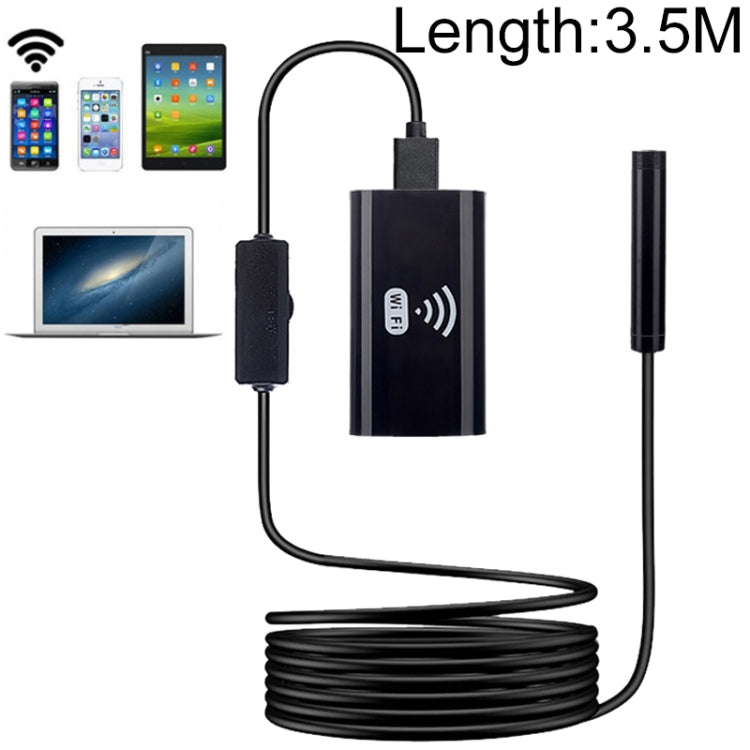 F99 HD Mobile Phone Endoscope, 8mm Waterproof Pipe Endoscope, Wifi Version, Flexible Cord, Length: 3.5m, Length: 3.5m
