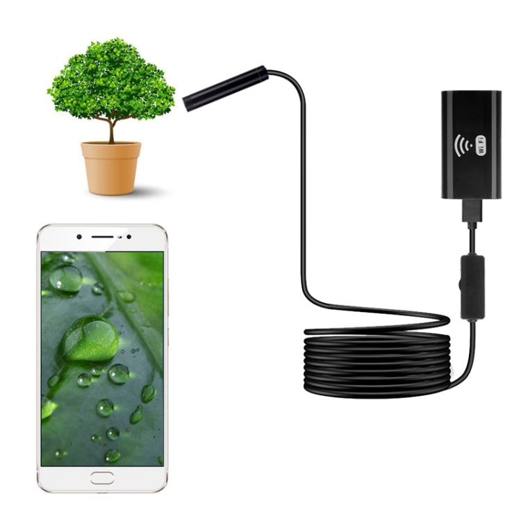 F99 HD Mobile Phone Endoscope, 8mm Waterproof Pipe Endoscope, Wifi Version, Flexible Cord, Length: 5m, Length: 5m