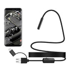 Y101 8mm Spiral Head 3 In 1 Waterproof Digital Endoscope Inspection Camera, Length: 2m Flexible Cable, Length: 2m Flexible Cable