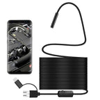 Y101 8mm Spiral Head 3 In 1 Waterproof Digital Endoscope Inspection Camera, Length: 10m Flexible Cable, Length: 10m Flexible Cable