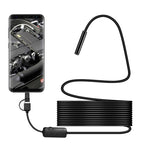 Y101 8mm Spiral Head 3 In 1 Waterproof Digital Endoscope Inspection Camera, Length: 3.5m Hard Cable, Length: 3.5m Hard Cable