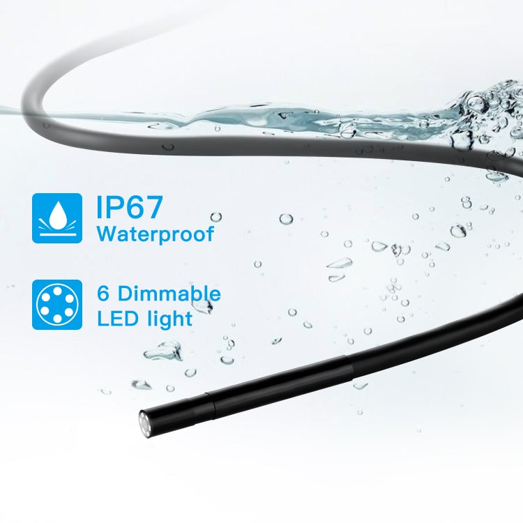 F220 5.5mm HD 5.0MP WIFI Endoscope Inspection Camera with 6 LEDs, Length: 2m, Length: 2m