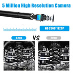 F220 5.5mm HD 5.0MP WIFI Endoscope Inspection Camera with 6 LEDs, Length: 10m, Length: 10m