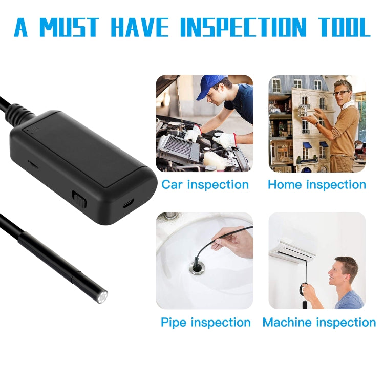 F220 5.5mm HD 5.0MP WIFI Endoscope Inspection Camera with 6 LEDs, Length: 10m, Length: 10m