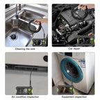 P30 5.5mm IP67 Waterproof 4.3 inch HD Portable Endoscope Hard Cable Industrial Endoscope, Cable Length: 2m, 2m, 2m (Blue)