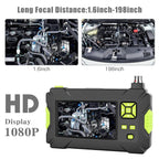 P30 5.5mm IP67 Waterproof 4.3 inch HD Portable Endoscope Hard Cable Industrial Endoscope, Cable Length: 2m, 2m, 2m (Blue)