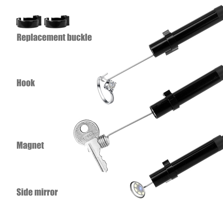 P30 5.5mm IP67 Waterproof 4.3 inch HD Portable Endoscope Hard Cable Industrial Endoscope, Cable Length: 2m, 2m, 2m (Blue)