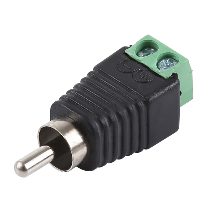 DC Power to RCA Male Adapter Connector, DC to RCA Male