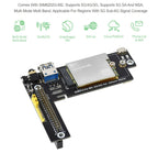 Waveshare SIM8202G-M2 5G Snapdragon X55 Multi Mode Multi Band 5G/4G/3G Module Expand Board for Jetson Nano, US Plug, SIM8202G-M2 US Plug