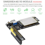 Waveshare SIM8200EA-M2 5G Snapdragon X55 Multi Mode Multi Band 5G/4G/3G Module Expand Board for Jetson Nano, US Plug, SIM8200EA-M2 US Plug