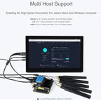 Waveshare SIM8200EA-M2 5G Snapdragon X55 Multi Mode Multi Band 5G/4G/3G Module Expand Board for Jetson Nano, US Plug, SIM8200EA-M2 US Plug
