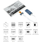 Waveshare 7.5 inch 800x480 pixel Black White E-Paper E-Ink Display Module for Raspberry Pi Pico, SPI Interface, 20128