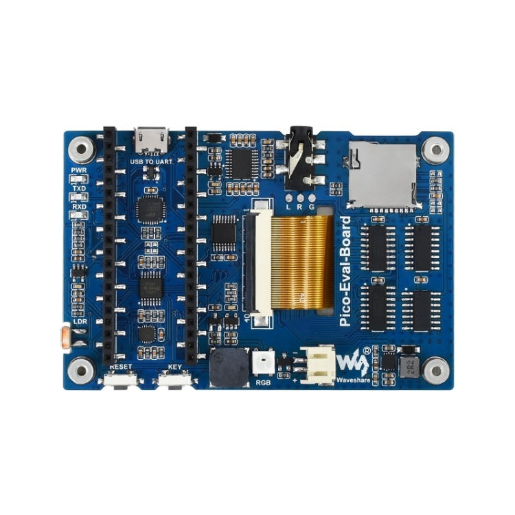 Waveshare 3.5 inch IPS Screen Overall Evaluation Board for Raspberry Pi Pico, Misc Onboard Components For Easily Evaluating The RP2040, 20159