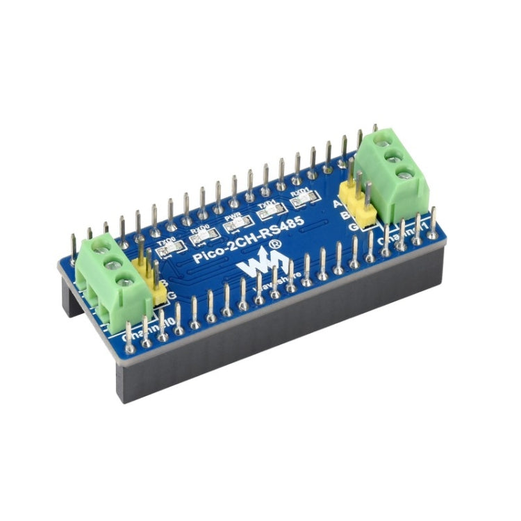 Waveshare 2-Channel RS485 Module for Raspberry Pi Pico, SP3485 Transceiver, UART To RS485, 19717
