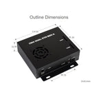Waveshare Dual Gigabit Ethernet Mini-Computer with Metal Case & Cooling Fan for Raspberry Pi CM4, Dual Gigabit Ethernet