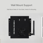 Waveshare Dual Gigabit Ethernet Mini-Computer with Metal Case & Cooling Fan for Raspberry Pi CM4, Dual Gigabit Ethernet