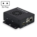 Waveshare Mini IO Board Lite Ver Mini-Computer Base Box with Metal Case & Cooling Fan for Raspberry Pi CM4, IO Board Lite Ver