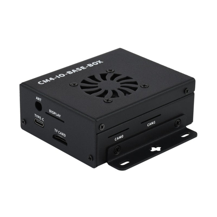 Waveshare Mini IO Board Lite Ver Mini-Computer Base Box with Metal Case & Cooling Fan for Raspberry Pi CM4, IO Board Lite Ver