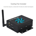 Waveshare Mini IO Board Lite Ver Mini-Computer Base Box with Metal Case & Cooling Fan for Raspberry Pi CM4, IO Board Lite Ver