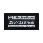 Waveshare 2.9 inch 296 x 128 Pixel 5-Points Capacitive Touch Black / White E-Paper E-Ink Display HAT for Raspberry Pi Pico, SPI Interface, 19967