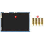 WAVESHARE 3.5 inch 65K Colors 480 x 320 Touch Display Module for Raspberry Pi Pico, SPI Interface, 3.5 inch