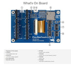 WAVESHARE 3.5 inch 65K Colors 480 x 320 Touch Display Module for Raspberry Pi Pico, SPI Interface, 3.5 inch