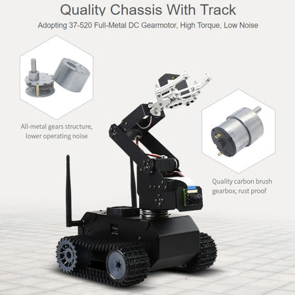 Waveshare JETANK AI Tracked Mobile Robot Kit, Based on Jetson Nano, EU Plug, Waveshare JETANK AI
