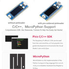 Waveshare RP2040-LCD-0.96 Pico-like MCU Board Based on Raspberry Pi MCU RP2040, with Pinheader, RP2040-LCD-0.96