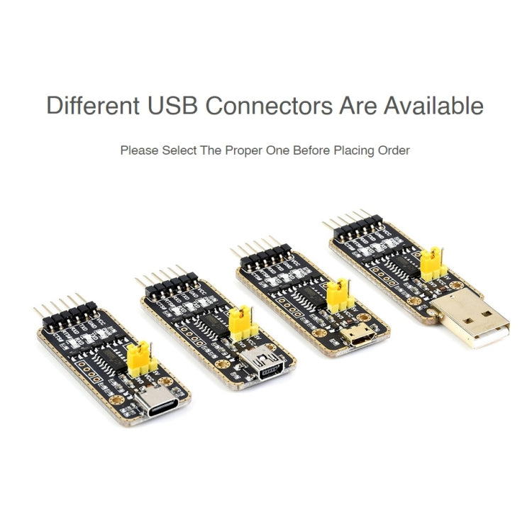 Waveshare Micro USB to UART High Band Rate Transmission Module Connectors, Micro USB