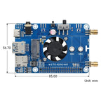 Waveshare SIM7600G-H M.2 4G HAT LTE CAT4 High Speed GNSS Global Band Module for Raspberry Pi, SIM7600G-H M.2 4G HAT