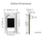 Waveshare UART Rectangle-shaped All-in-One Capacitive Fingerprint Sensor (E), Cortex Processor