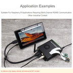 Waveshare Dual ETH Mini-Computer for Raspberry Pi CM4, Gigabit Ethernet, 4CH Isolated RS485